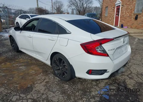 2020 Honda Civic Sport из США, поврежденный, VIN 2HGFC2F86LH572122